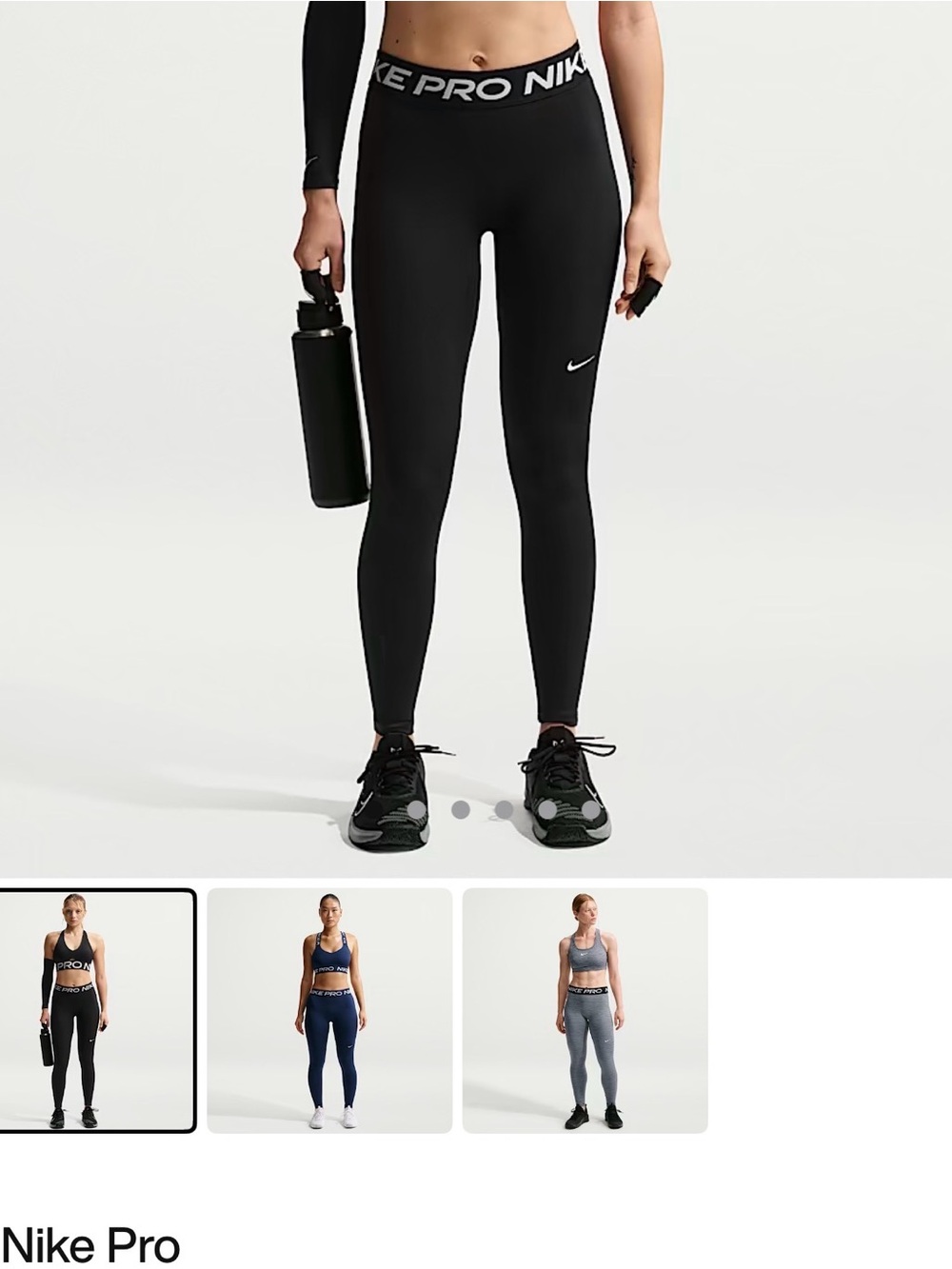 Nike Pro High-Waist Black Performance Leggings